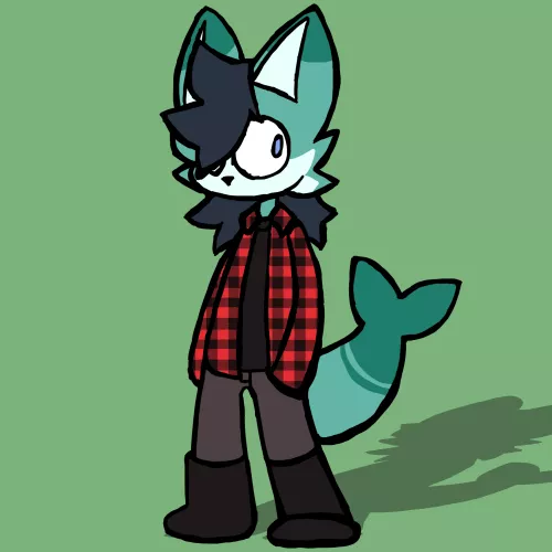 (art by me - @biskersss_ on twitter) tried making my sona's hair longer, what do you think by SammyBisk