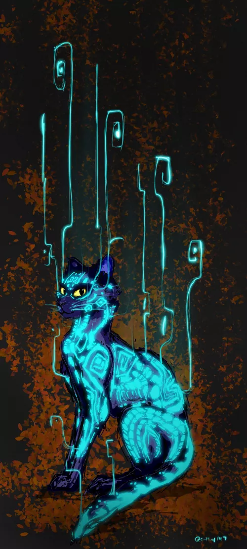 (Art by me) Comm for @/wolfwings on twitter: by Catsup147