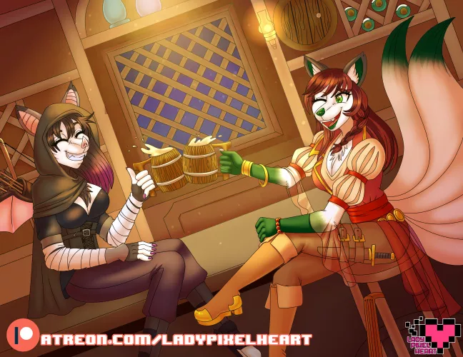 (art by me) Commission for Ari Ryoko (on facebook) What class do you guys like to play in DnD campaigns? I like playing bard 🪕🎶✨ by ladypixelheart