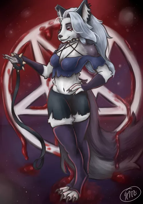 Art by Me: Loona (Helluva Boss) by NelliMars