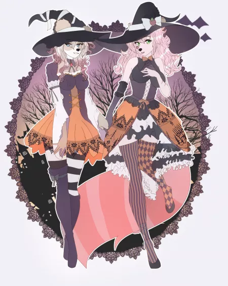 art for @AliceRiver14 on twitter. Both our sonas by hojico