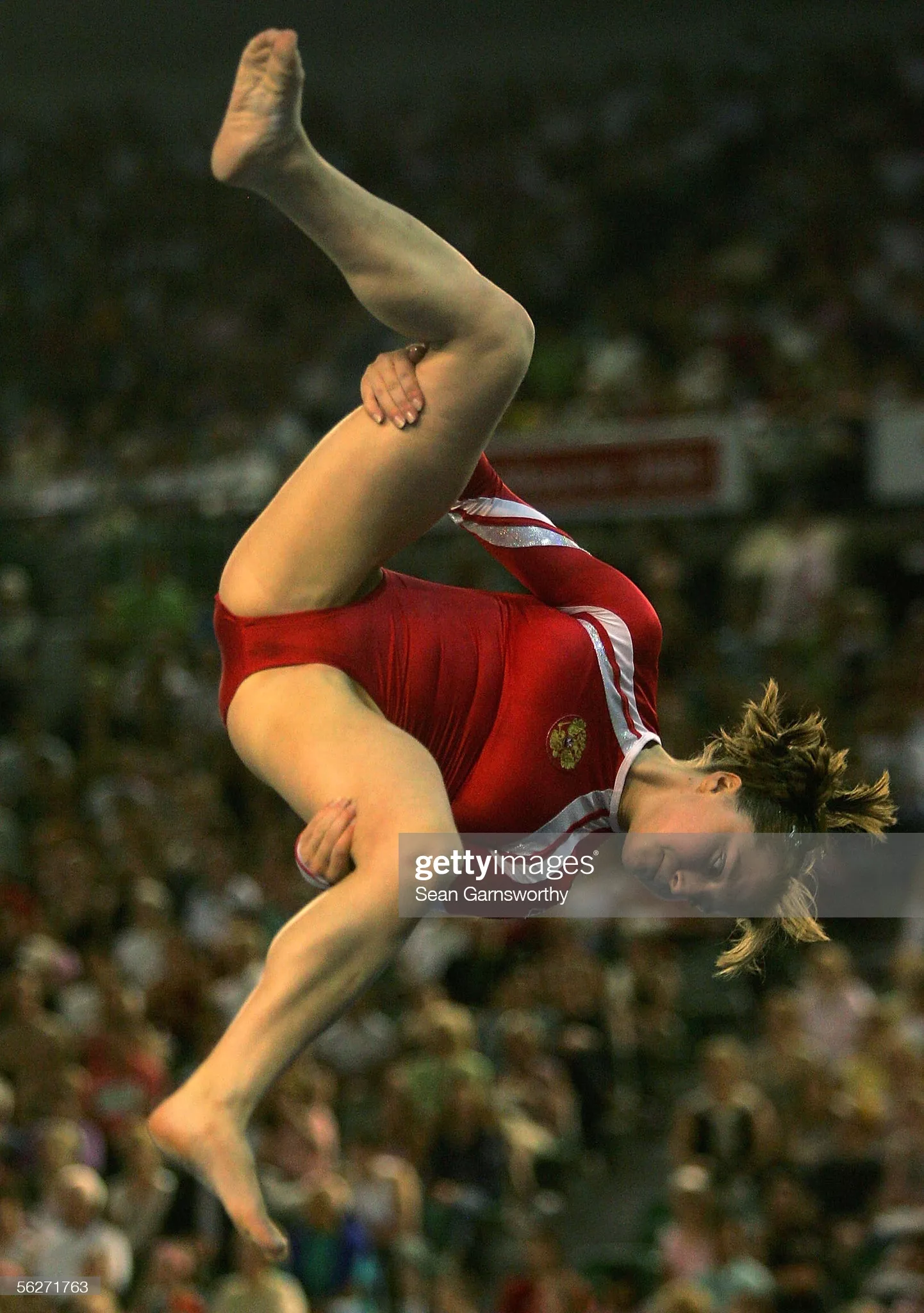 Artistic gymnast woman Anna Pavlova at the 2005 World Gymnastics Championships posted by star_form_tree