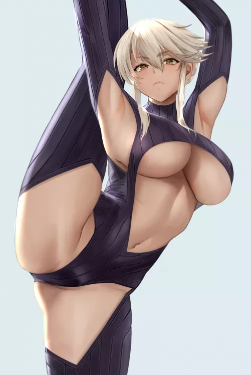 Artoria Lancer Alter Leg Lift (Yamaneko) [Fate] by sequence_string