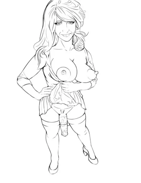 Artwork by freakyfuta.... model by me.... getting drawn as the girl I want to be! 💕💕💕 by trwawyaccount