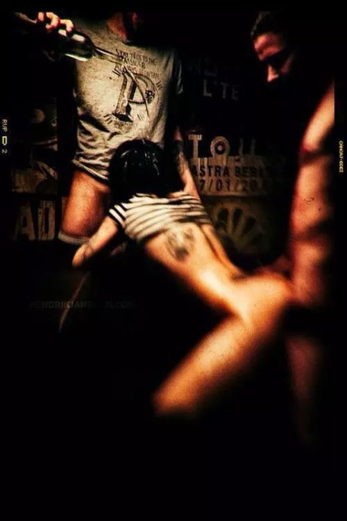 Arty image of an intense spitroast posted by [deleted]