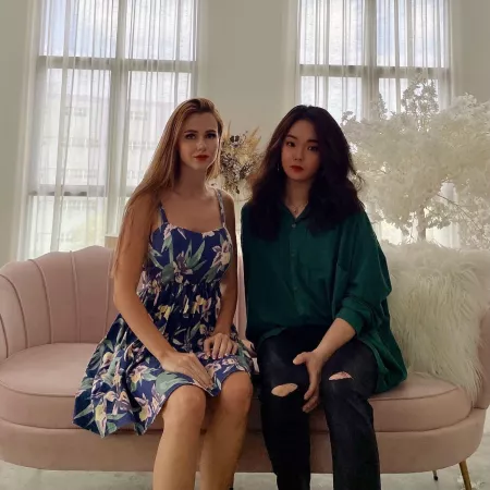 As a femboy boy first time be a model with 👧 girl by SnooFoxes4991