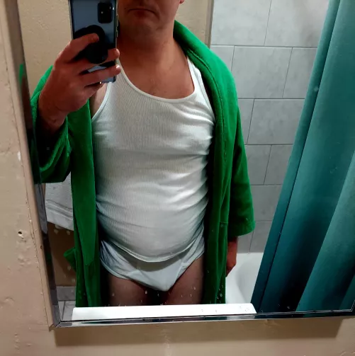 As much as I'm gonna wear today. Hungover horny wet spot by Homo_gone_wild