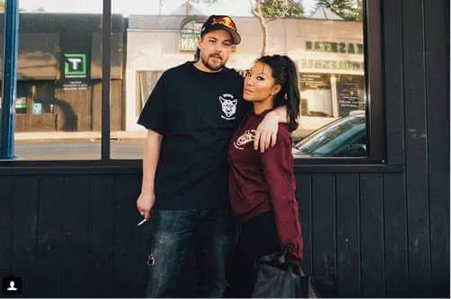 Asa with her husband Sean posted by Bareth99