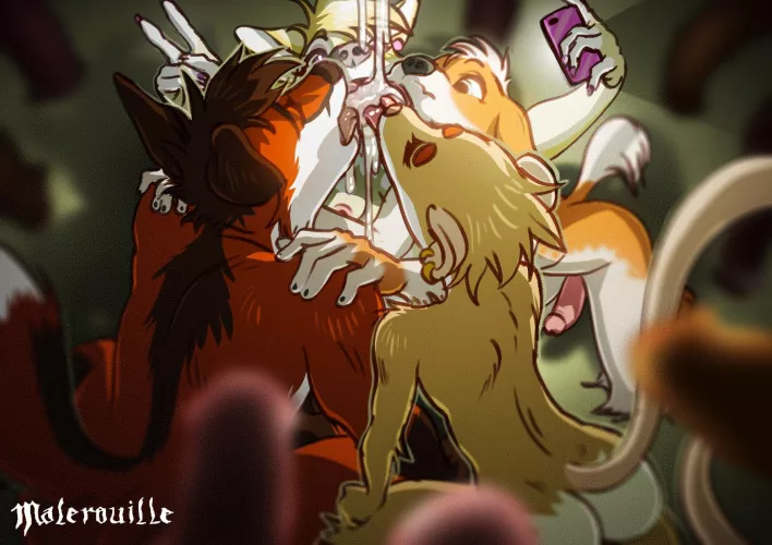 AshCoyote Selfie llll (Malerouille) by Nyiffy