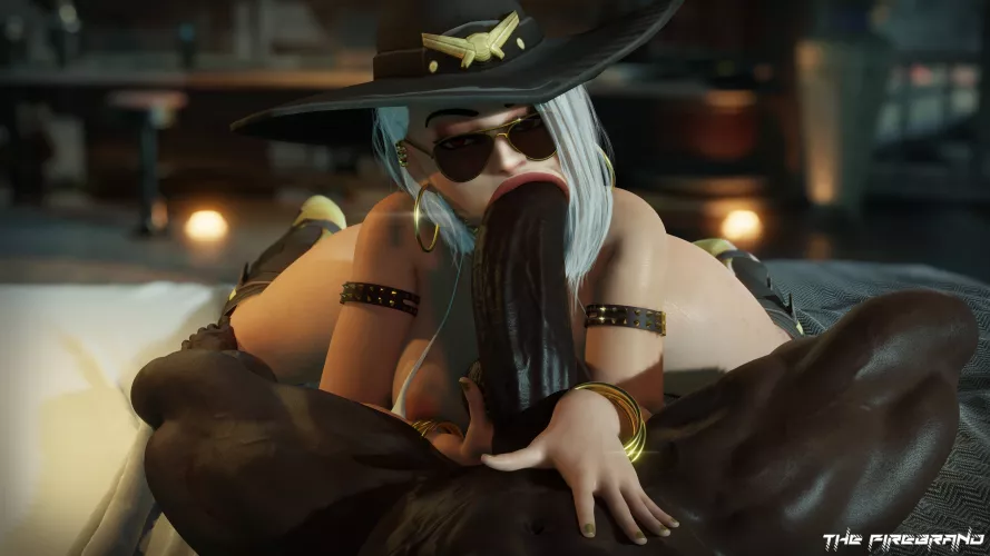 Ashe Sucking Big Black Cock (The Firebrand)