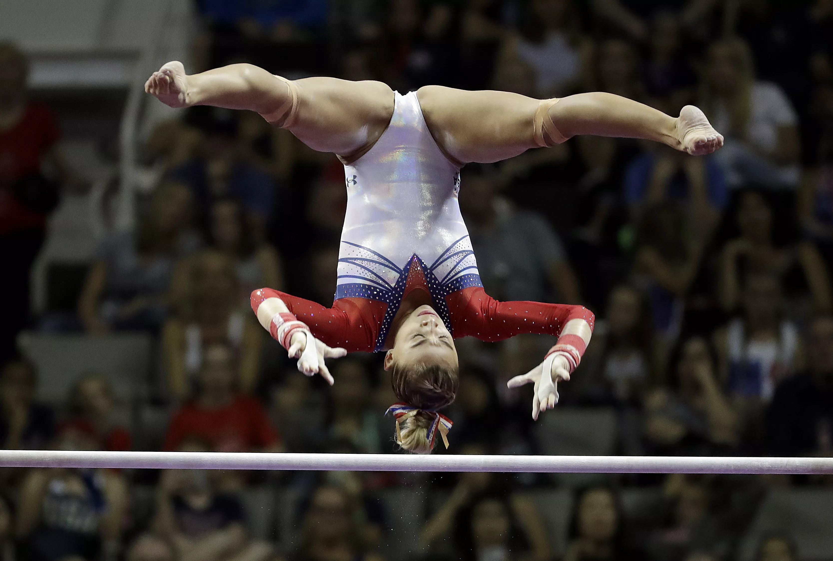 Ashton Locklear at the 2016 women's U.S. Olympic gymnastics trials posted by star_form_tree