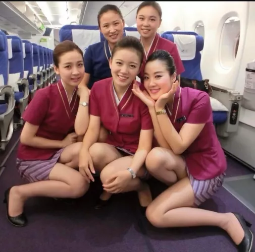 Asian flight gals..top row 12 bottom 345 by Chaturbater1