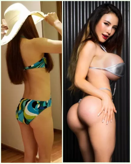 AsianBarbieDDoll - from skinny and flat to packed full of plastic by bec-barbie-ig-admin