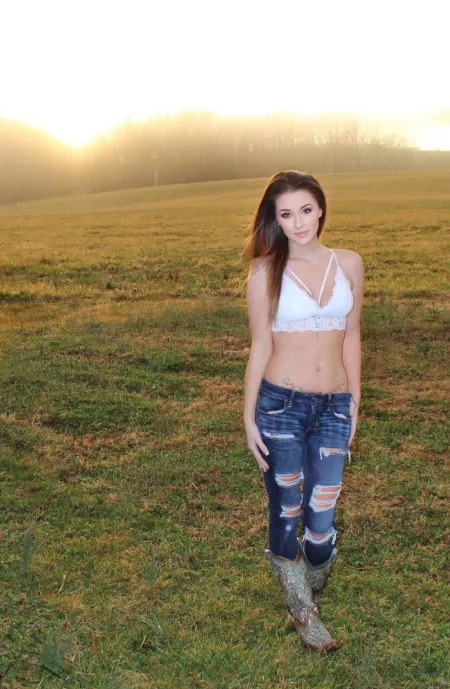 Ask and you shall receive, another sunset farm photo ♥️ by bri24x7