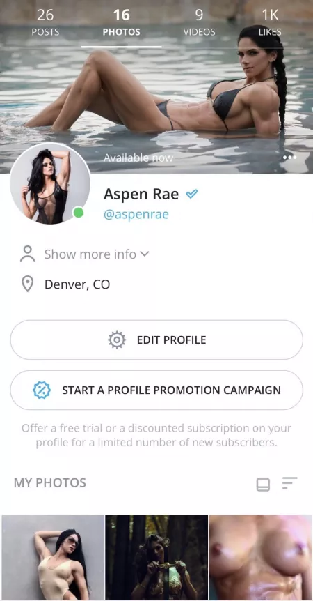 Aspen Rae Only Fans account by Natureboy45