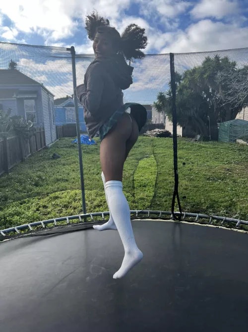 Ass out on the trampoline by lexlovescock
