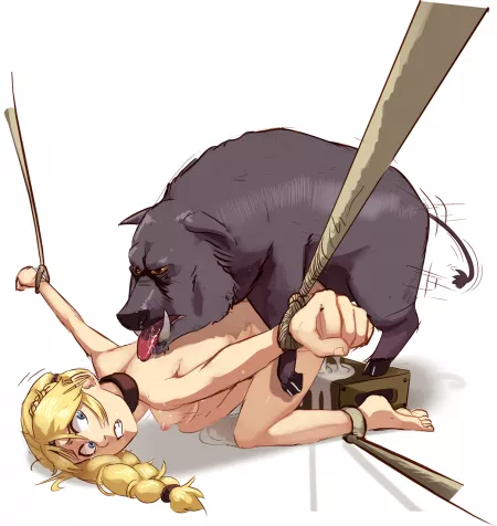 Astrid taking it piggy-style (How to Train your Dragon) [Polyle] by Sisyphus_2