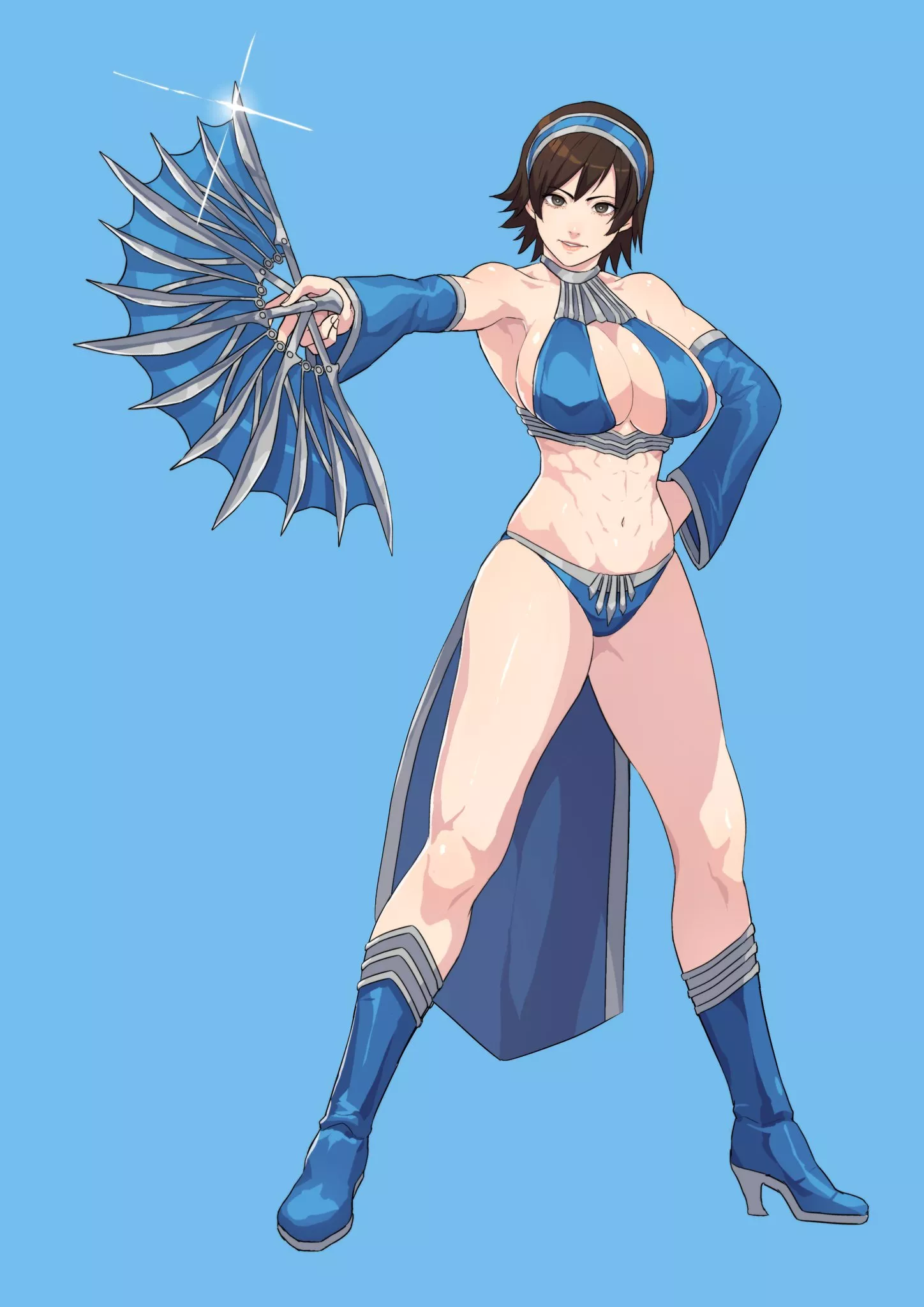 Asuka Kazama Cosplaying MK9 Kitana posted by Souted
