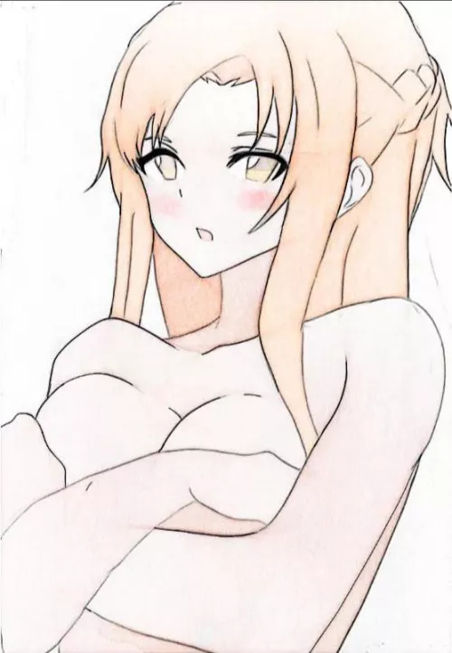 Asuna drawing by me. by DeepGrape9010