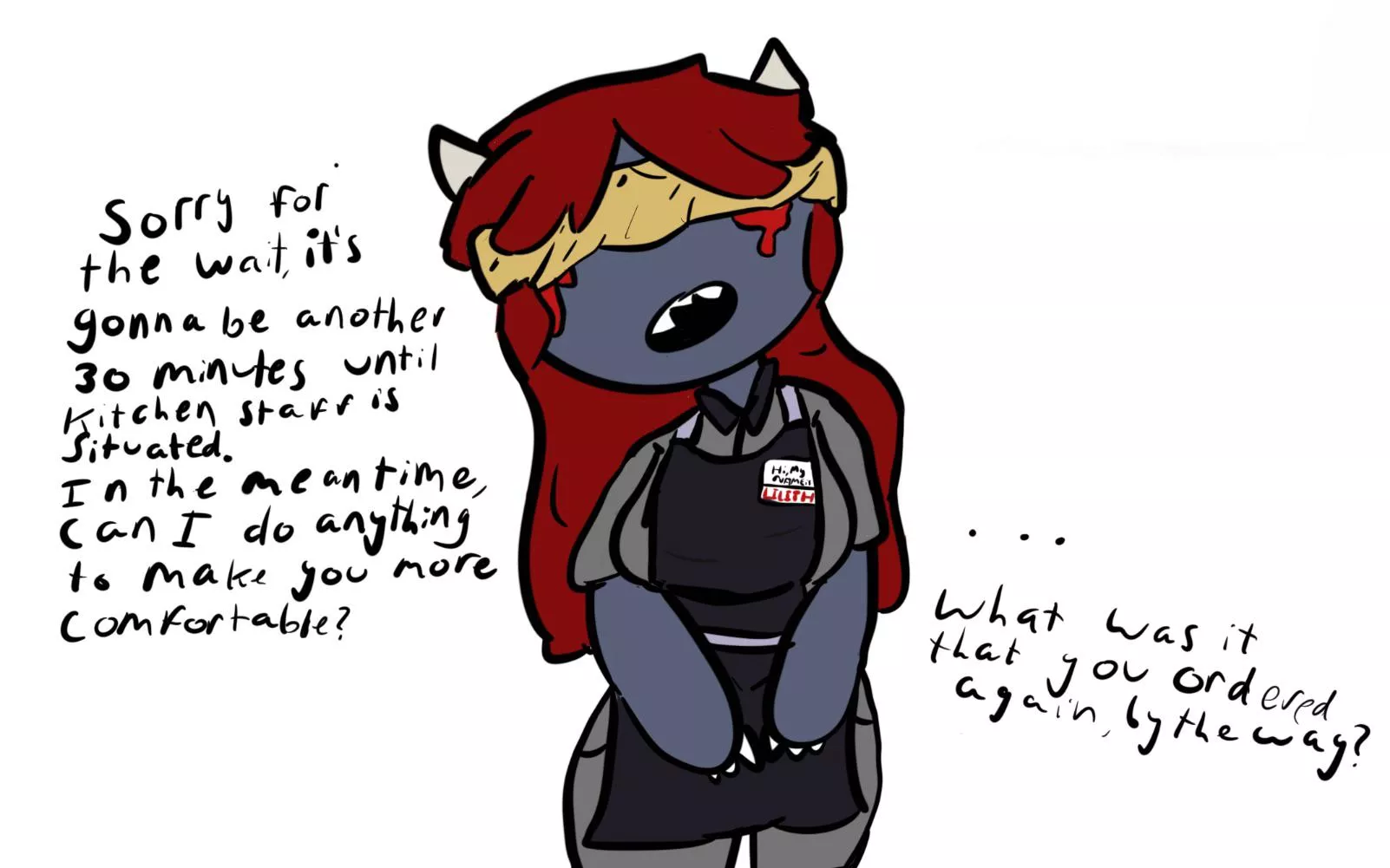 At least she’s trying to make up for the horrible service posted by human_Mc_Personson