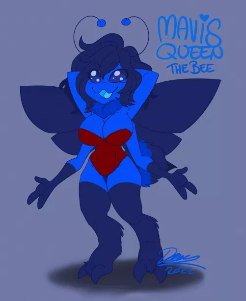 At long last got my fursona design commissioned thanks to @subarashi44 over on Twitter by SonicBee00