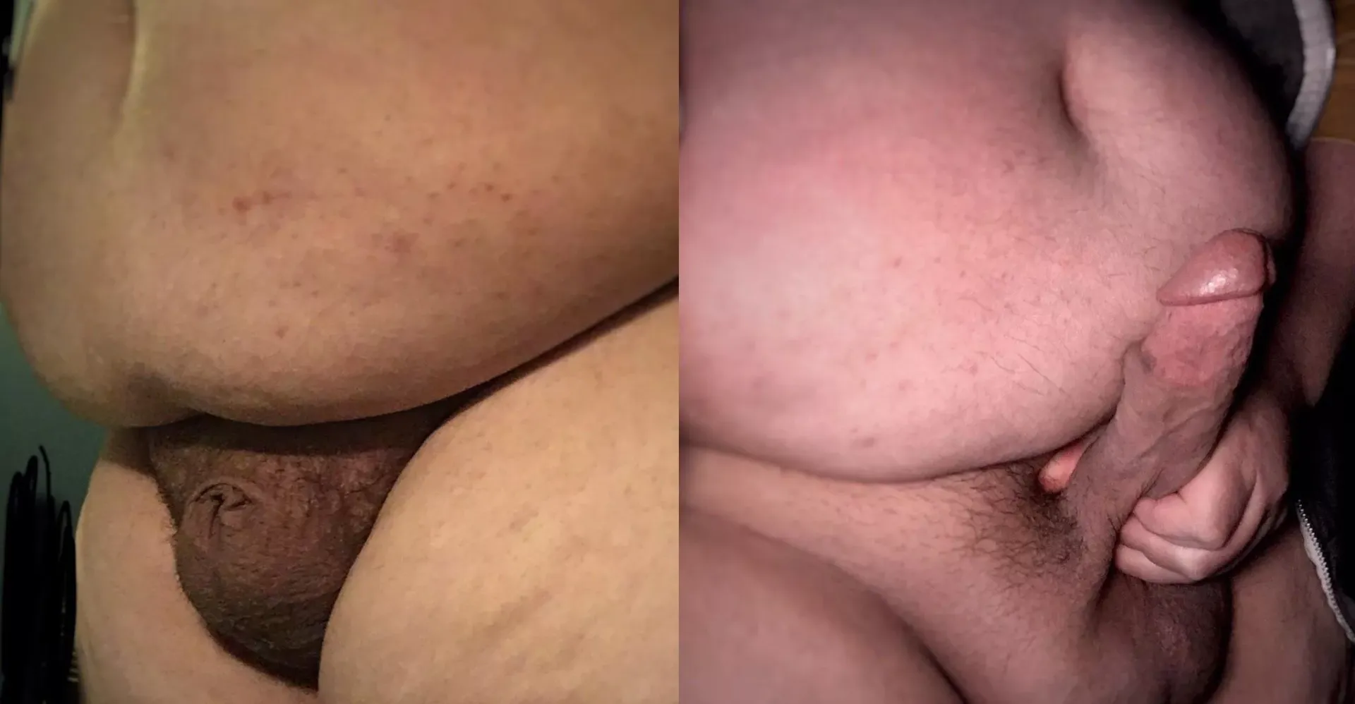 At my smallest (flaccid size fluctuates) vs erect 😈. I’ve never had anyone irl see it THIS small posted by throwawaypandemic90