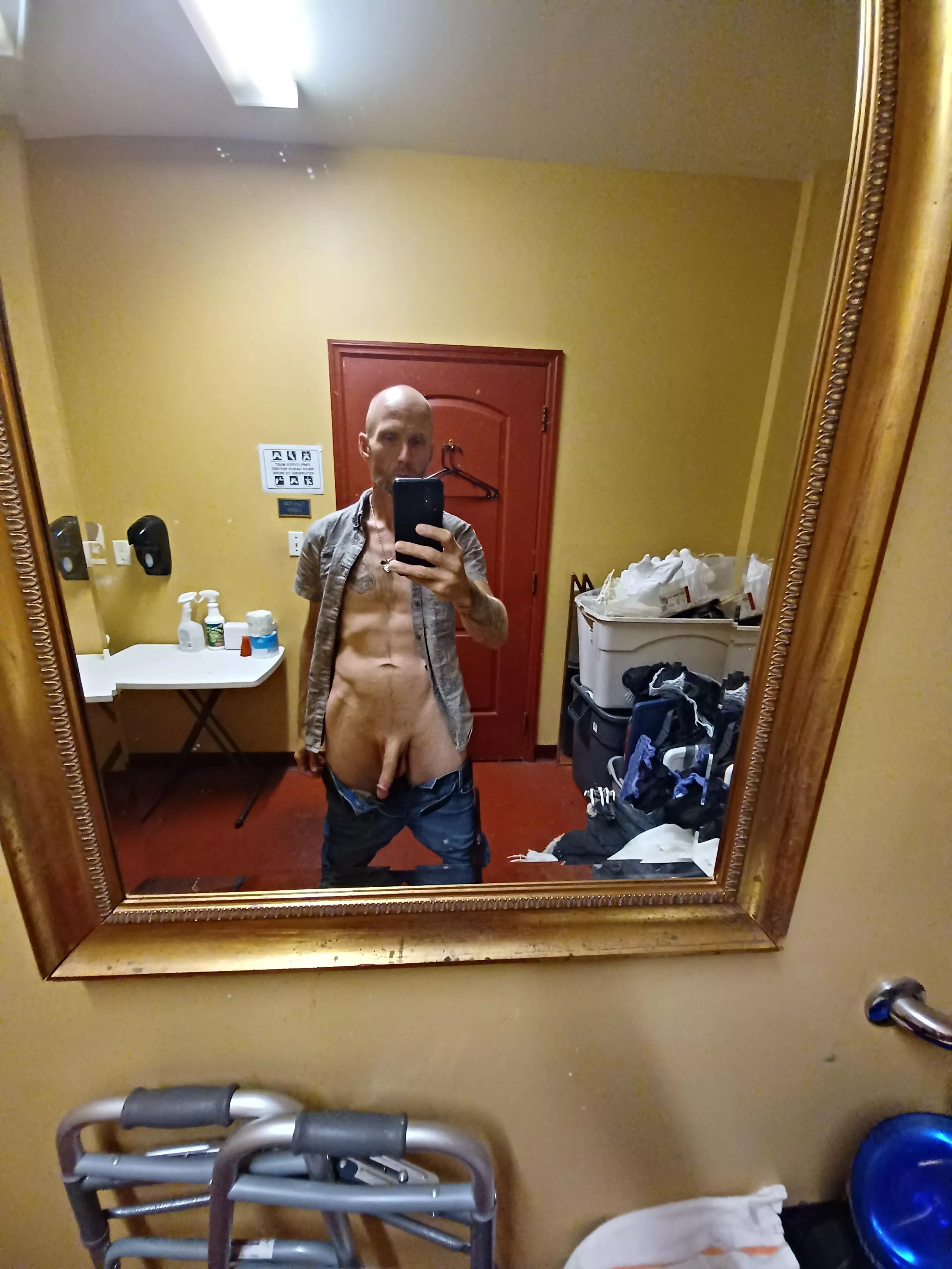 At my sub work had to get naked in her bathroom posted by Mrdom69FL