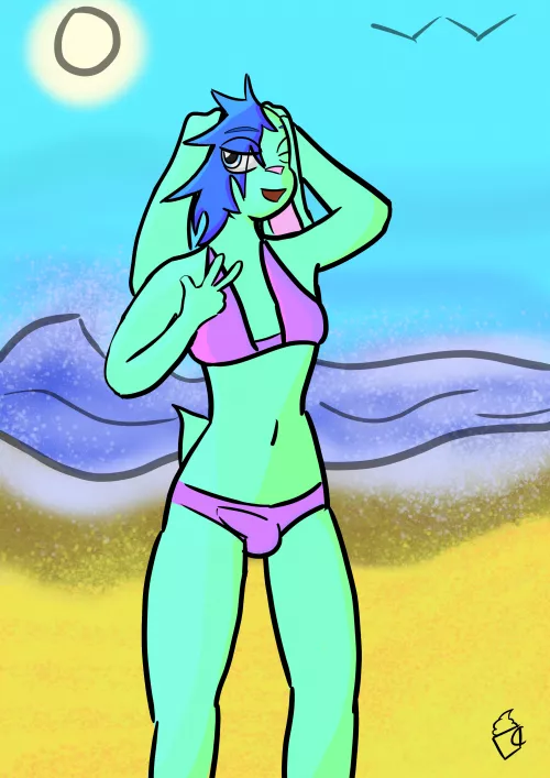 At the beach! (Cupcake_Media) by fembypinko
