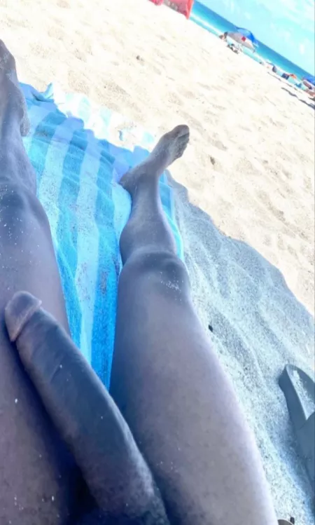 At the nudist beach 🤑 who wants to join me next time? by jahron99