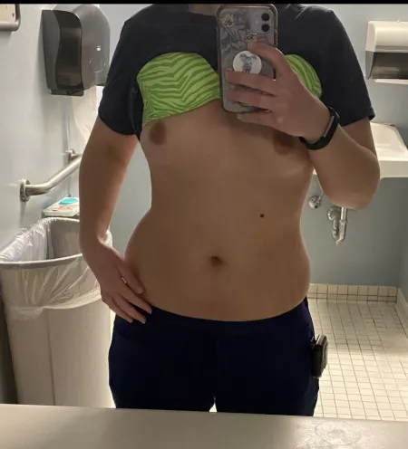 At work feeling risky ;) by LolaRN2020