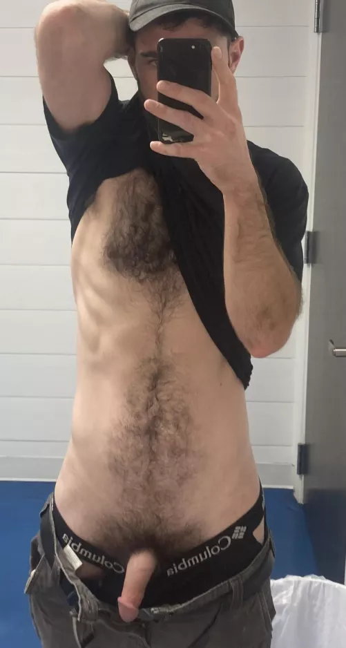 At work. NVM the ripped undies by wakenfakeit