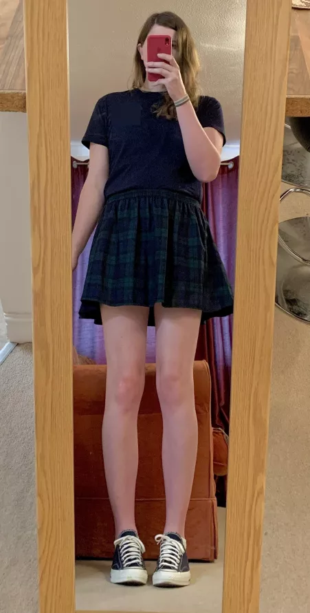 At work today, I slipped this skirt on under my desk, skipped around the office, then put my shorts back on 😅 by Jamie_64