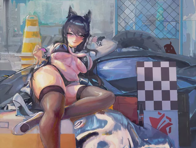 Atago the Race Queen [Azur Lane] by FFDP-Neko