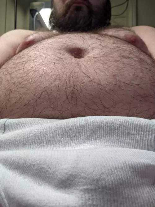 Ate so much I can't move...ugh by DadBodGodBHM