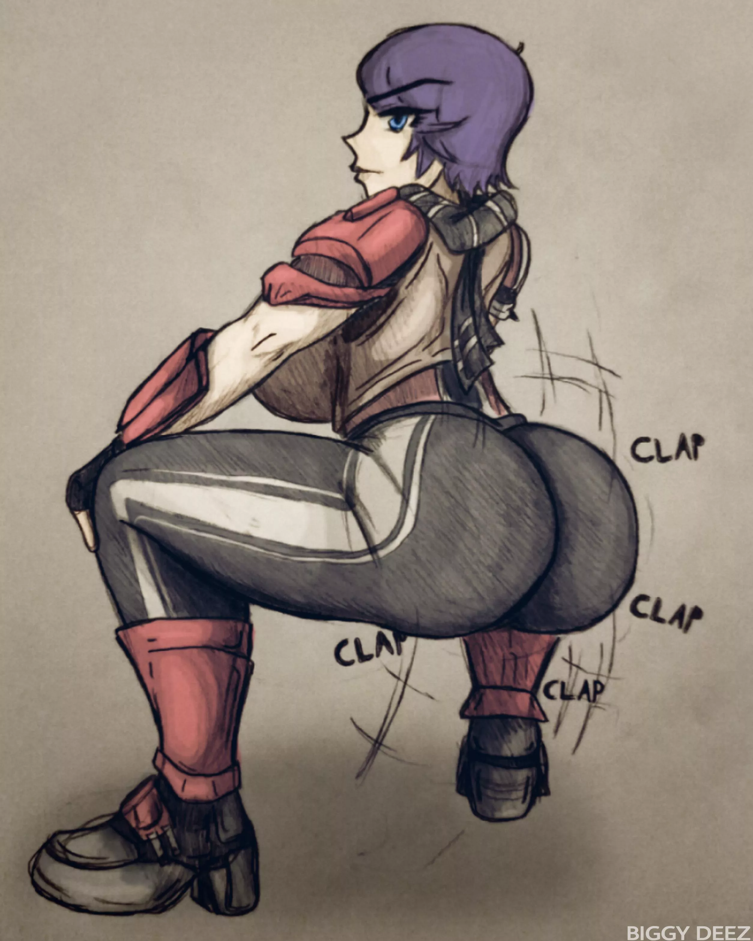 Athena Throwin' it Back (My Art) posted by BiggyDeez