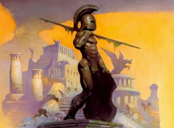 Atlantis Rising by Frank Frazetta by Diffeomorphism