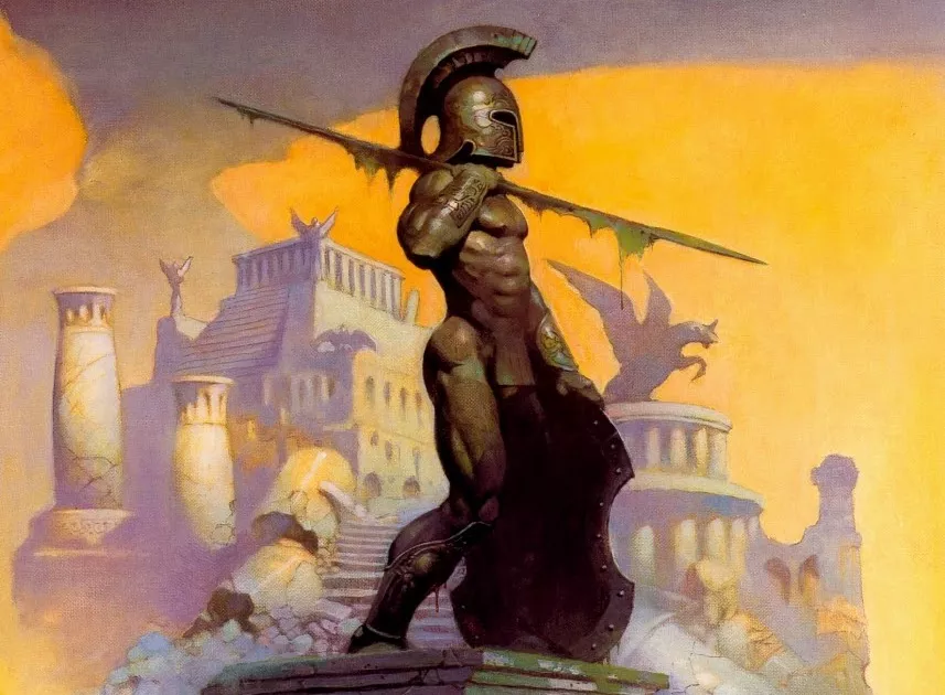 Atlantis Rising by Frank Frazetta posted by Diffeomorphism