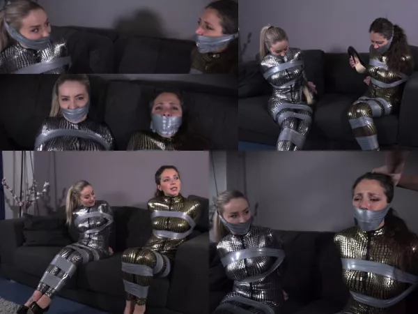 Aubrey & Julia Tape Bondage ( GagAttack.org ) by Gag__Attack