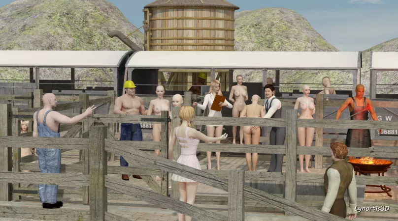 Auction at the freight depot by Lyno3D