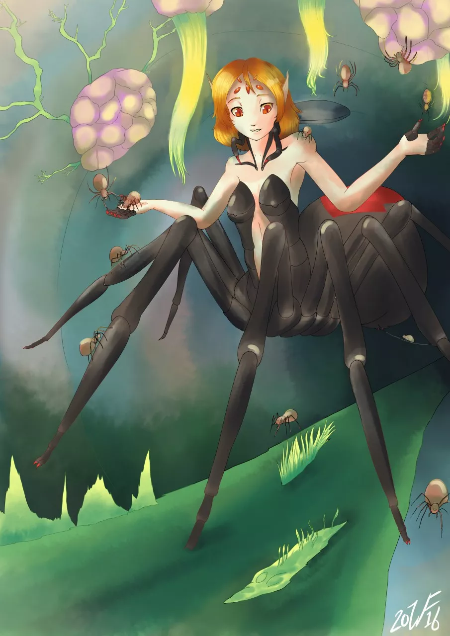 August the Black Widow posted by spiderbutt_