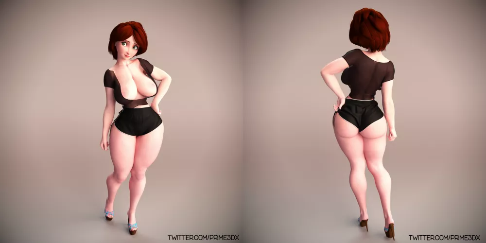 Aunt Cass (Prime3Dx) [Big Hero 6] by Kuro-Oji