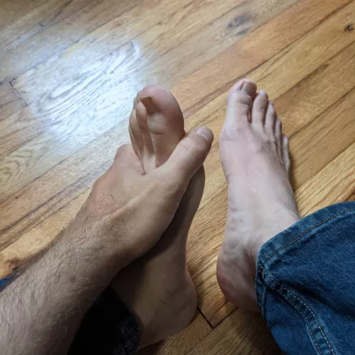 Autumn feet in jeans by StreetAffectionate29