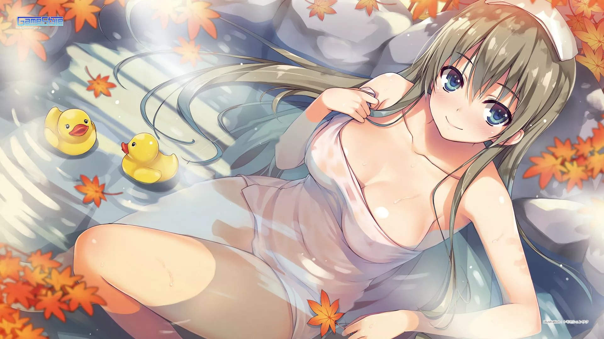 Autumn Hot Spring (Game-Style) [1920x1080] posted by [deleted]
