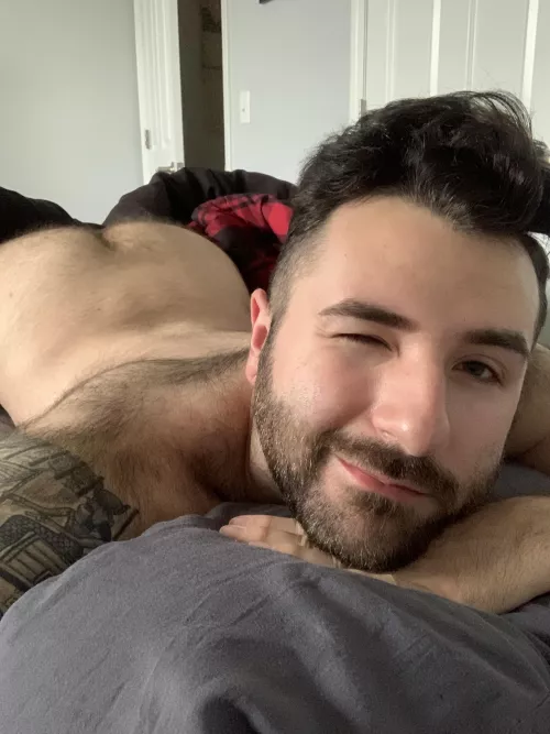 Awake and ready for you to pound me 😘 by Level_Temporary_693