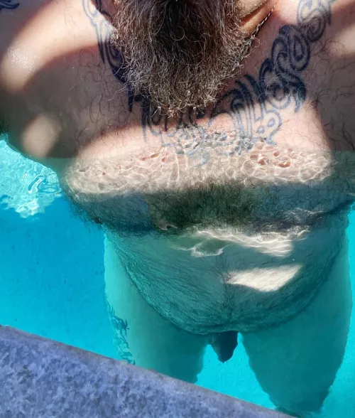 Awesome day for a swim. by Palenudecreature