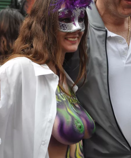 Awesome painted boobs by Bobalong123