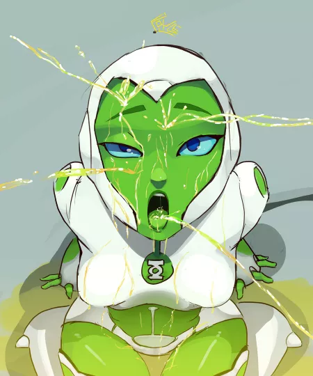 Aya enjoys a golden shower (Polyle) [The Green Lantern] by [deleted]