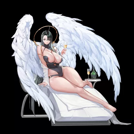 Azazel Swimsuit Relaxation (Rorobomb) [Last Origin] by sequence_string