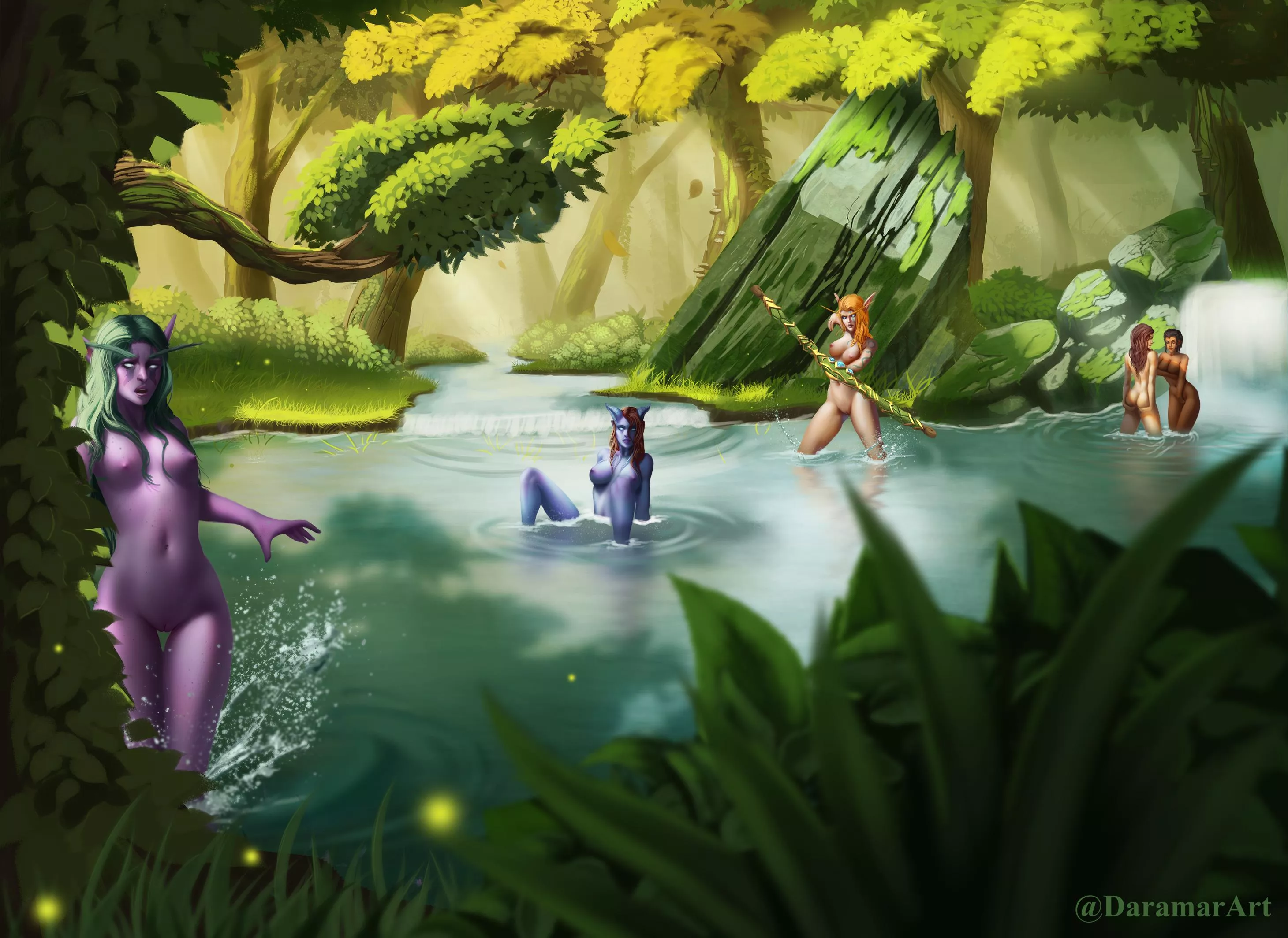 Azeroth Bathing Party! posted by DaramarArt
