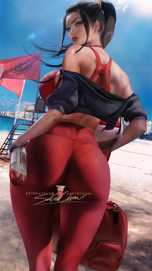 Azula at the beach (SakimiChan) [Avatar: The Last Airbender] by Kuro-Oji